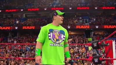 John Cena realiza una aparición especial en Monday Night RAW