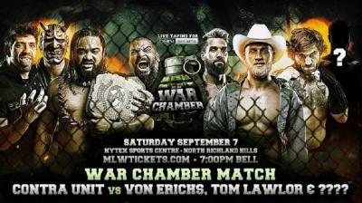 MLW anuncia el combate estelar de su evento War Chamber