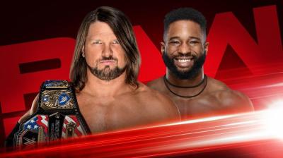 AJ Styles defenderá el Campeonato de los Estados Unidos contra Cedric Alexander en RAW