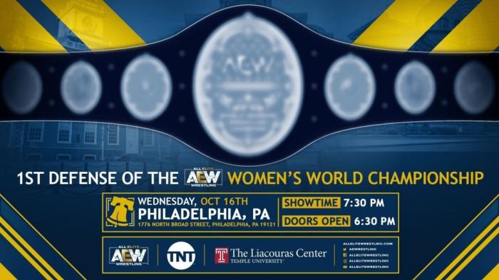 El campeonato femenino de AEW se defenderá en el tercer show semanal en TNT