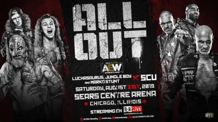 Luchasaurus, Jungle Boy y Marko Stunt se enfrentarán a SCU en AEW All Out