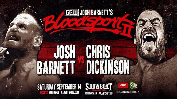 Josh Barnett se enfrentará a Chris Dickinson en GCW Josh Barnett´s Bloodsport II