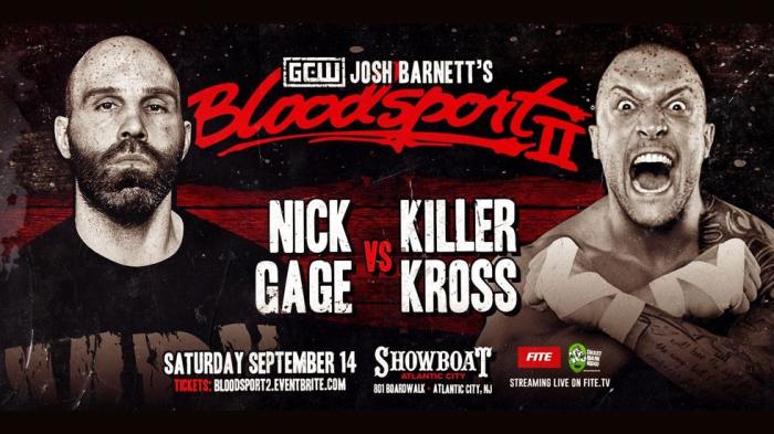 Killer Kross se enfrentará a Nick Gage en GCW Josh Barnett´s Bloodsport II