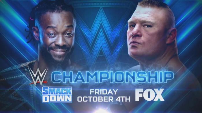 Kofi Kingston defenderá el Campeonato de WWE ante Brock Lesnar en el primer episodio de Friday Night SmackDown