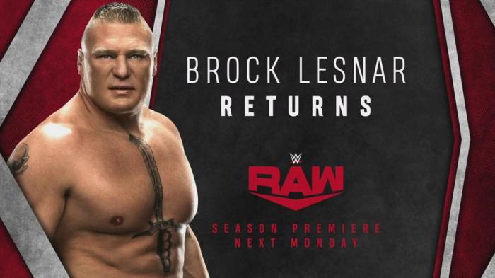 Brock Lesnar regresará a Monday Night RAW la próxima semana