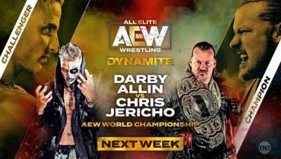 Darby Allin se enfrentará a Chris Jericho por el Campeonato Mundial de AEW la próxima semana en Dynamite