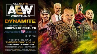 AEW Dynamite anuncia un nuevo show en Texas el 18 de diciembre