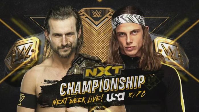 El combate entre Adam Cole y Matt Riddle abrirá el primer programa completo de WWE NXT en USA Network 