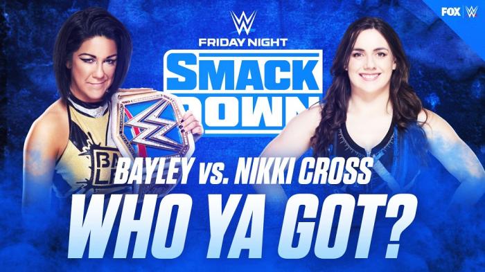 Bayley defenderá el Campeonato de mujeres ante Nikki Cross en SmackDown