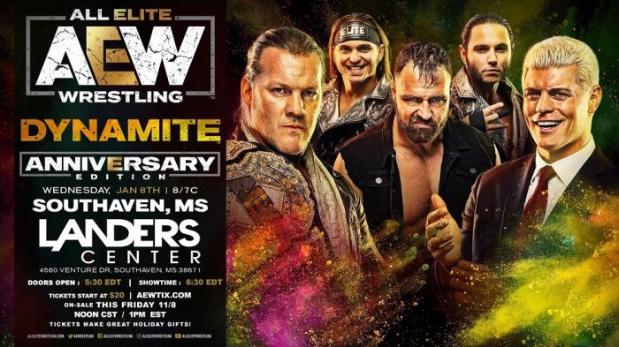 All Elite Wrestling anuncia AEW Dynamite: Anniversary Edition para el 8 de enero de 2020