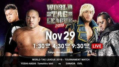Resultados NJPW World Tag League 2019 - Día 11