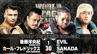 Resultados NJPW World Tag League 2019 - Día 14
