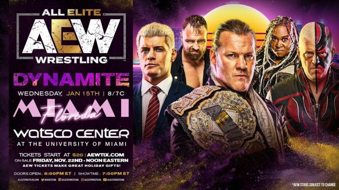 AEW Dynamite debutará en Miami el 15 de enero de 2020