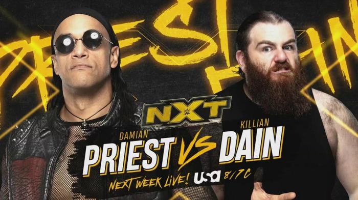 WWE NXT: Killian Dain contra Damian Priest la próxima semana - Bobby Fish lesionado - Ausencia de Mauro Ranallo