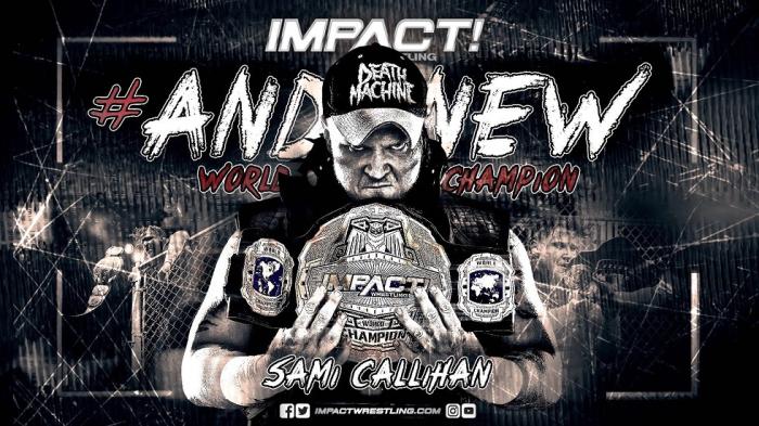 Sami Callihan presenta el nuevo diseño del Campeonato de Impact Wrestling