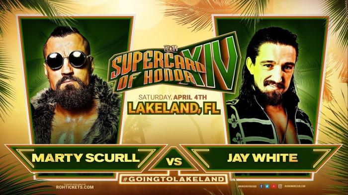 Marty Scurll se enfrentará a Jay White en ROH Supercard of Honor XIV