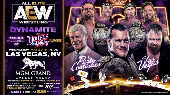 El episodio de AEW Dynamite posterior a Double Or Nothing también se celebrará en Las Vegas