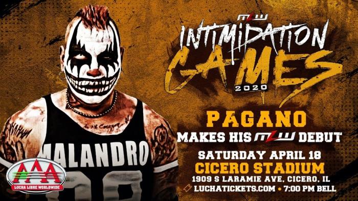 Pagano debutará en MLW durante el evento Intimidation Games 2020