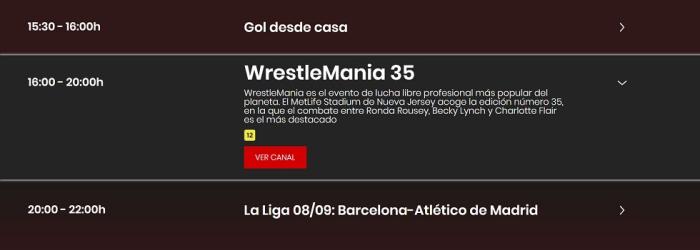 Gol confirma la emisión de WrestleMania 35 el domingo 5 de abril