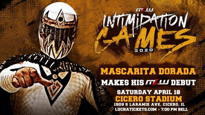 Mascarita Dorada debutará en MLW en el evento Intimidation Games 2020