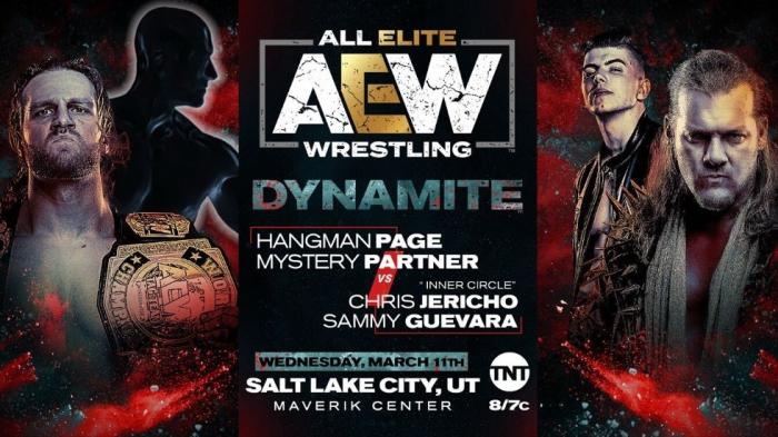 Hangman Page y un compañero misterioso se enfrentarán a Chris Jericho y Sammy Guevara en el próximo episodio de AEW Dynamite