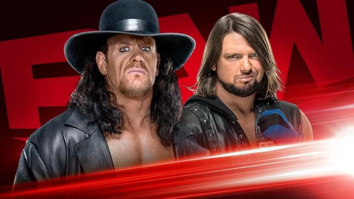 The Undertaker y AJ Styles firmarán el contrato de su combate en WrestleMania en el próximo Monday Night RAW