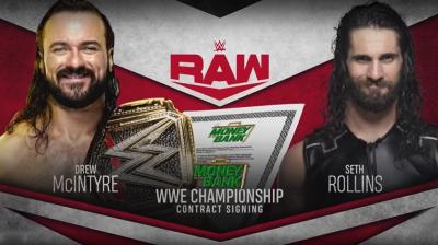 WWE SmackDown: Firma en Monday Night Raw entre Seth Rollins y Drew McIntyre - Rivalidad para Jeff Hardy