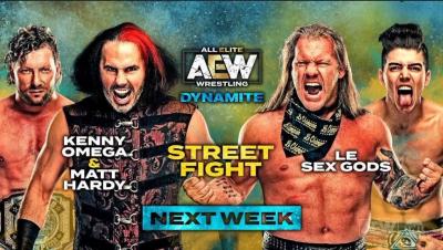 Le Sex Gods se enfrentarán a Kenny Omega y Matt Hardy en una Street Fight en AEW Dynamite