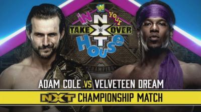 Adam Cole defenderá el Campeonato de NXT ante The Velveteen Dream en TakeOver: In Your House