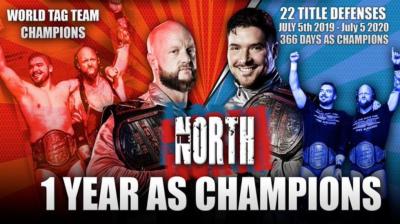 The North cumplen un año como campeones por parejas de IMPACT Wrestling