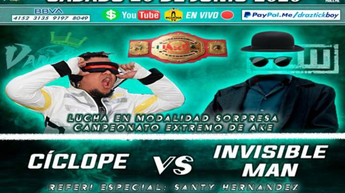 Lucha Libre Vanguardia regresa a la acción con Invisible Man como cabeza de cartel