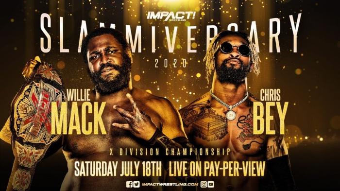 Willie Mack defenderá el Campeonato de la División X de Impact ante Chris Bey en Slammiversary 2020