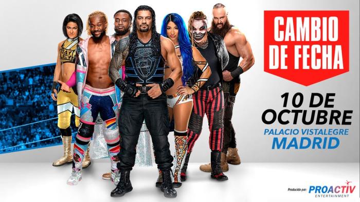 Actualización del estado del show de WWE Live en Madrid 2020