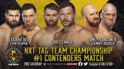 WWE buscará a los próximos retadores al Campeonatos por Pareja de NXT en el  pre-show de TakeOver XXX