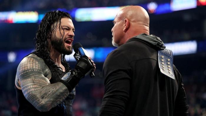 Goldberg arremete contra Roman Reigns: 'Eres un chiste' Goldberg arremete contra Roman Reigns: 'Eres un chiste'
