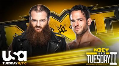 WWE anuncia dos combates para NXT Super Tuesday II