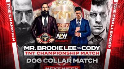 Mr. Brodie Lee defenderá el Campeonato TNT ante Cody en un Dog Collar match