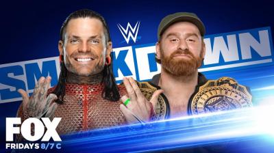 Sami Zayn defenderá el Campeonato Intercontinental contra Jeff Hardy este viernes en WWE SmackDown