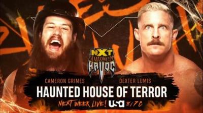 Dexter Lumis se enfrentará a Cameron Grimes en un Haunted House Of Terror match en NXT Halloween Havoc