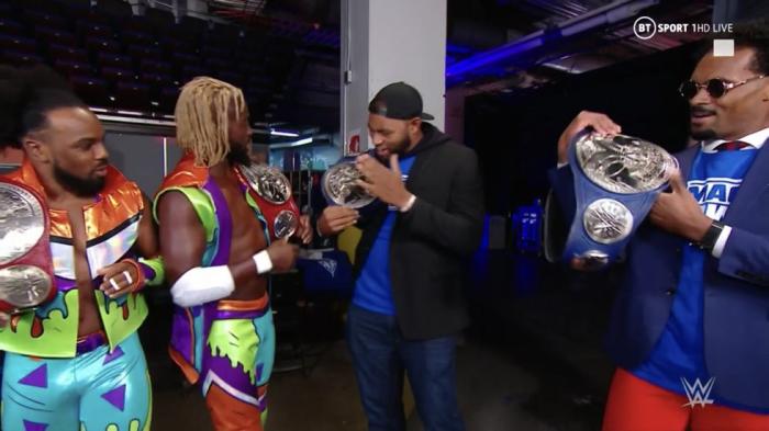 The New Day y Street Profits intercambian sus Campeonatos por Parejas en Monday Night RAW