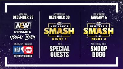 AEW anuncia la celebración de Holiday Bash y New Year´s Smash