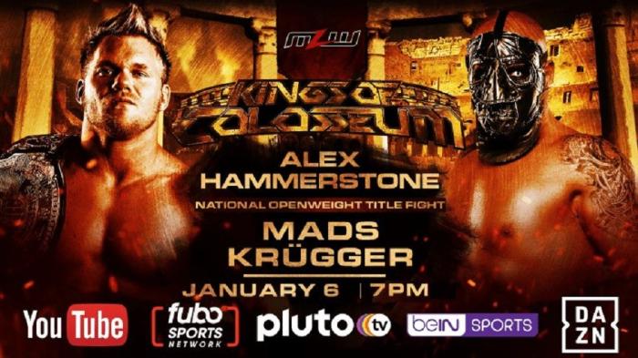 Alex Hammerstone y Mads Krügger se enfrentarán en MLW Kings of Colosseum