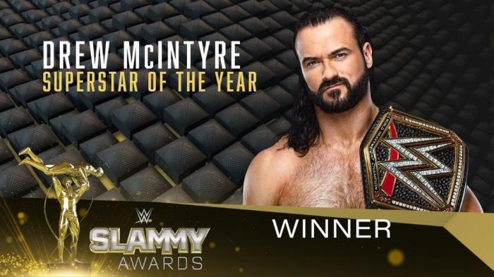 Drew McIntyre gana el premio a Superestrella del año en los WWE Slammy Awards 2020