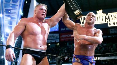 Kurt Angle vs. Brock Lesnar