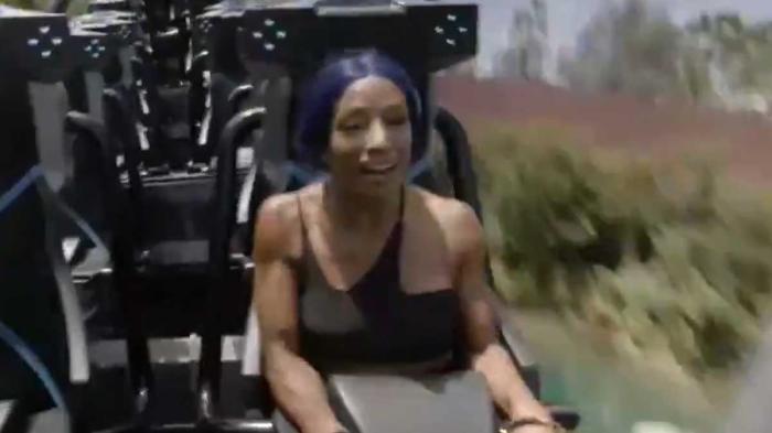 Sasha Banks Jurassic World VelociCoaster