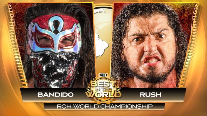 Rush vs. Bandido será la estelar de ROH Best in the World 2021