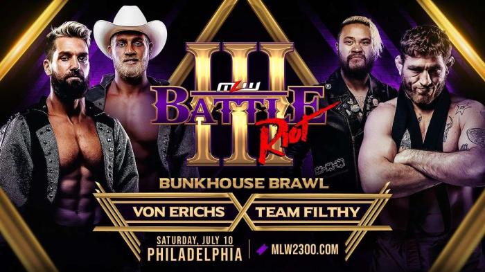 Von Erichs vs Team Filthy MLW Battle Riot III